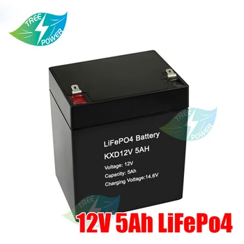 12 В Литиевая аккумуляторная батарея lifepo4 12,8 В 5Ач, аккумуляторы 4s BMS емкостью 5000 мАч, аккумулятор