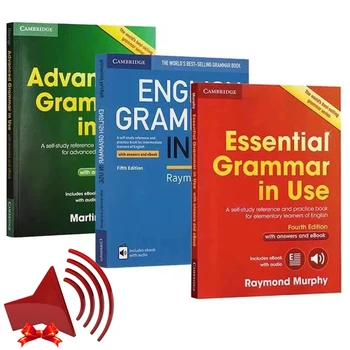 3 Книги / комплект Cambridge Essential Advanced English Grammar In Use Collection Books 5.0 Libros Livros Бесплатное аудио Отправьте по электронной почте