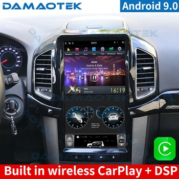 DamaoTek Android 9.0 Полный сенсорный автомобильный мультимедийный видео радио dvd-плеер для Chevrolet Captiva 2005-2012 Carplay Auto WIFI 4G