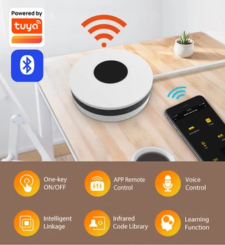 Tuya Smart WiFi RF433 ИК-пульт дистанционного управления для Alexa Google Home Кондиционер телевизор WiFi Инфракрасный Универсальный пульт дистанционного управления