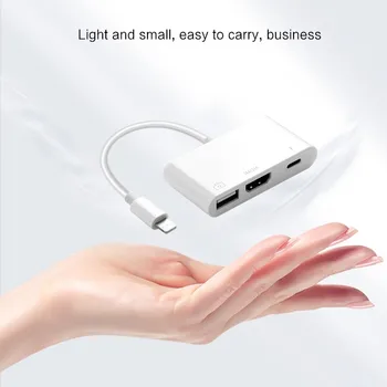 USB OTG-адаптер для iPhone iPad iOS13 Lightning-адаптер USB 3.0, U-дисковая мышь, клавиатура, конвертер Lightning в адаптер камеры