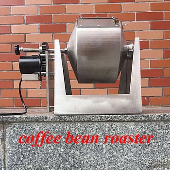 Газовый нагрев с автоматическим вращением 3,4 л машина для обжарки кофейных зерен из нержавеющей стали для обжарки кофейных зерен, кокосовых и соевых бобов