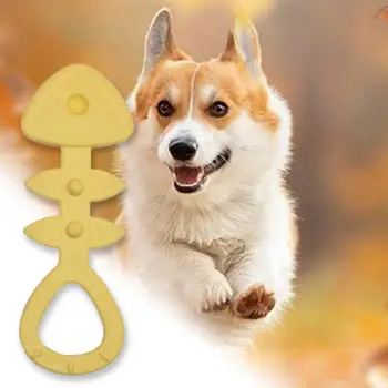Игрушка для прорезывания зубов у собаки Привлекательная игрушка для жевания собак в форме рыбьей кости, игрушка для укуса домашних собак