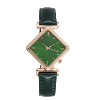 Кварцевые часы для женщин с кожаным ремешком для часов, модные персонализированные повседневные вечерние изысканные женские кварцевые часы