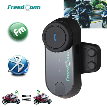 Оригинальный FreedConn T-COMVB Мотоциклетный Шлем Гарнитура Bluetooth Interphone Рулевой Интерком FM-Радио Intercomunicador Moto