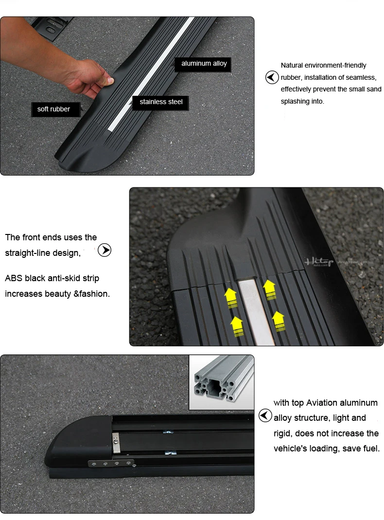 Популярная боковая подножка nerf bar для Ford Escape / Kuga 2012-2020, хит продаж в Китае, авиационный алюминиевый сплав, легкий, но твердый . ' - ' . 2